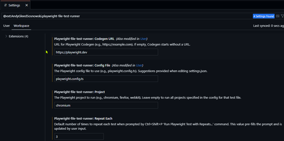 VS Code Settings
